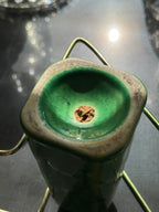 Vintae Green Glazed Ceramic Salt Shaker, c. 1930s-40s