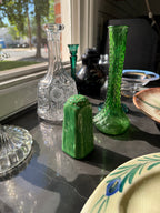 Vintae Green Glazed Ceramic Salt Shaker, c. 1930s-40s