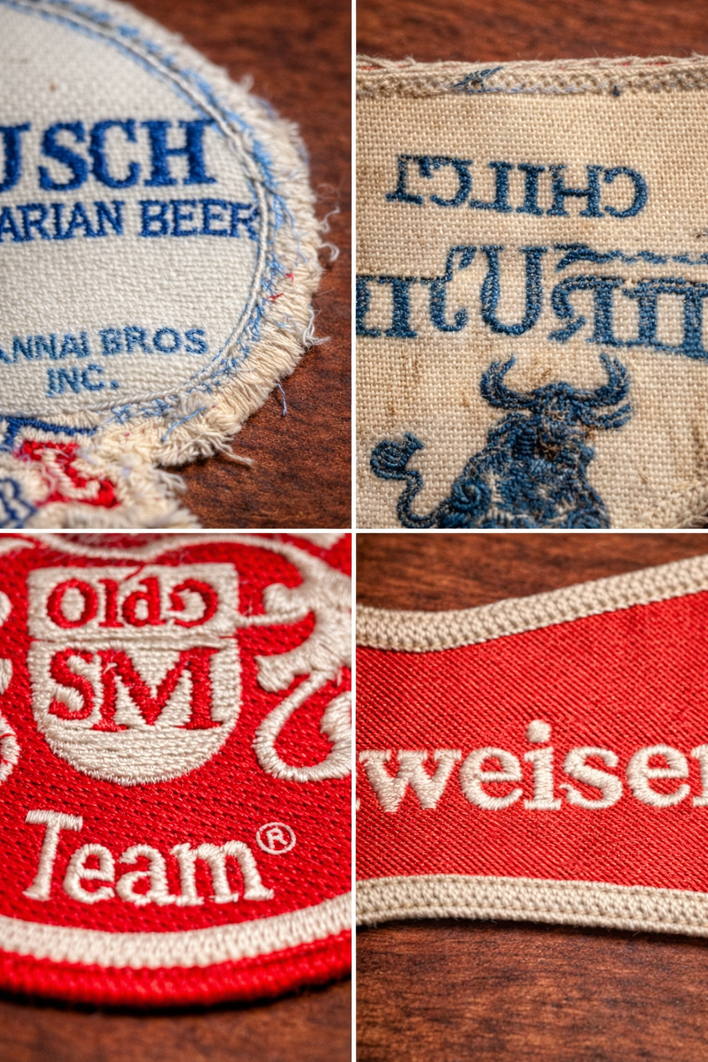 Vintage Americana Beer Patch Collection, c.1970s-1980s