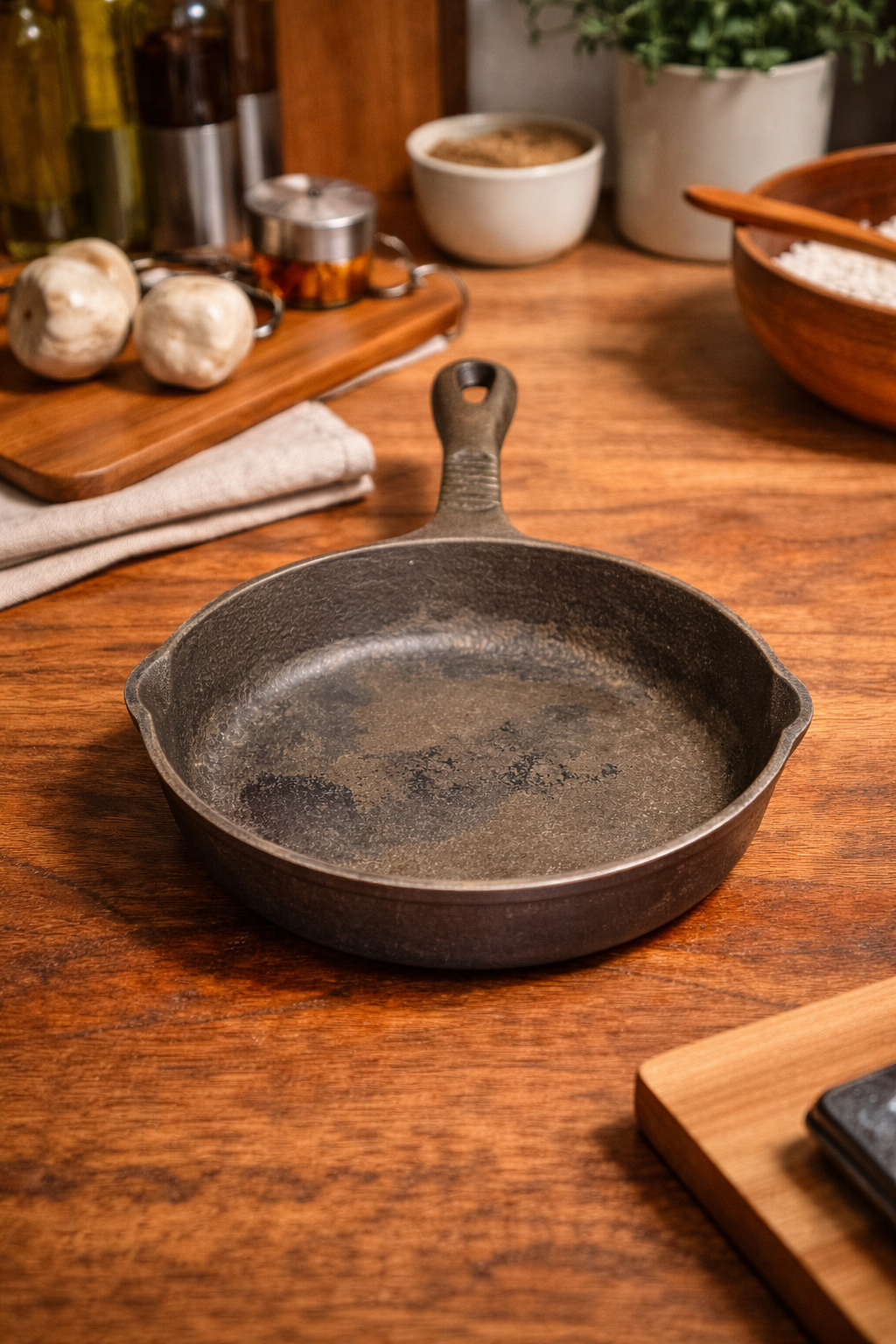 Vintage Benjamin & Medwin 6½" Cast Iron Skillet