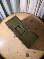 Vintage CLIMAX Military Steel Field Box c. 1940s Olive Drab Storage Chest