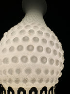 Vintage Hobnail Milk Glass Boudoir Lamp Key Switch c.1960s