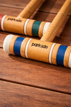 Vintage Parkside Wooden Croquet Mallets, Set of 3