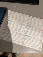 Vintage Rediform Service Call Receipt Book Spiral Bound – Numbered Forms Office Ephemera