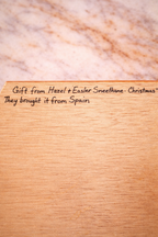 Vintage Spanish Marquetry Coaster / Trivet c. 1992
