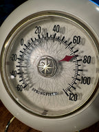 Vintage Springfield Sentinel Thermometer Mid-Century c.1950s