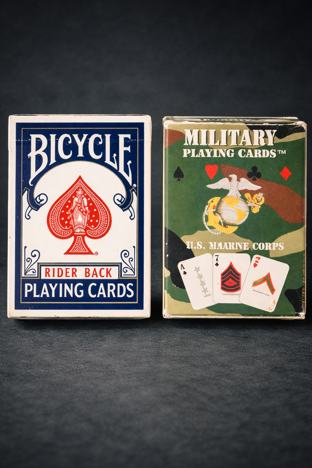 Vintage Wooden Cribbage Board Set with Playing Cards